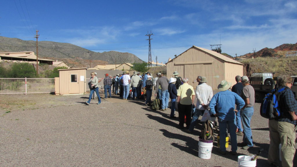 Early morning line for Bisbee Turquoise Hunt