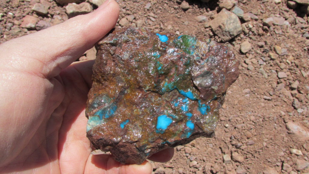Blue Bisbee Turquoise from the #7 Tailing Field