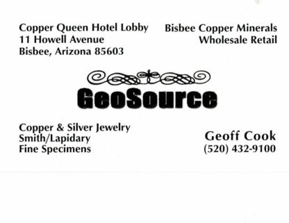 Geoff Cook Business Card
