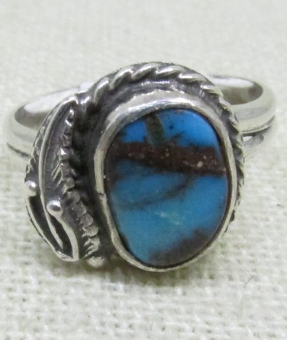 Blue Bisbee Turquoise and Sterling Silver Ring
